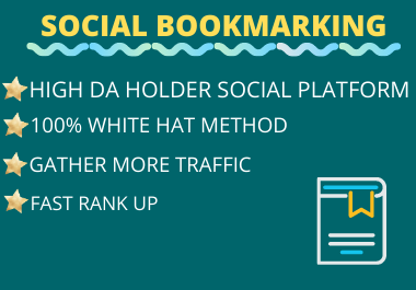Live 20+ High Authority Social Bookmarking regular third party referencing