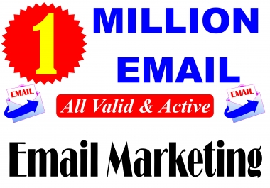 1 Million Verified and Active Email List