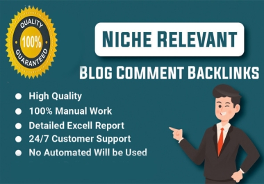 50 High Quality Niche Relevant Blog Comments Backlinks