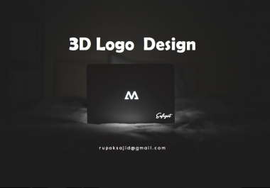 I am expert in professional 3d logo design with HQ file