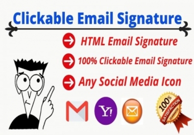 Create your clickable email signatare