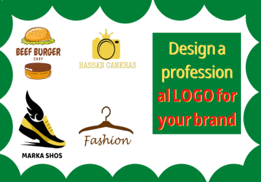 Design a professional logo for your brand