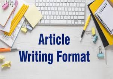 I will write for you an article about anything you want in all disciplines and 2500 words to 5000 w