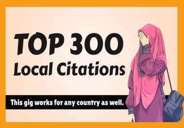 I will do top 300 USA local citations and directory submission