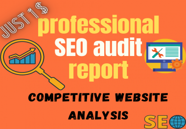 professional SEO audit report and a competitive website analysis