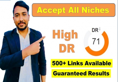 do off page SEO with 150 high domain rating backlinks