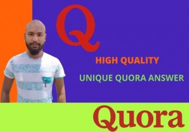 I will give you high position 10 quora answer