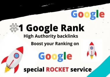 Get fastest ranking on Google first page within 2 Weeks with special rocket service by 2500 Backlink