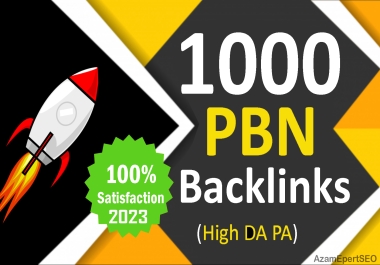 Get 1000 DA 65+ High Quality Homepage PBN Backlinks for $699