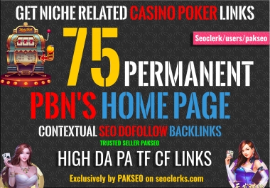 75 Poker casino Gambling Related High DA 50+ PBN Backlinks To Boost Your Site Page 1