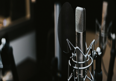 I will record a 100 words or more VOICEOVER for your project