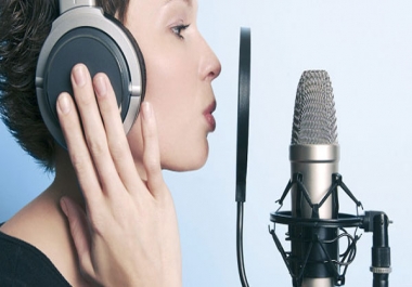 we will record real HD voice to you professionally