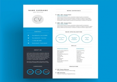 I will prepare CV for you to enter into a great job