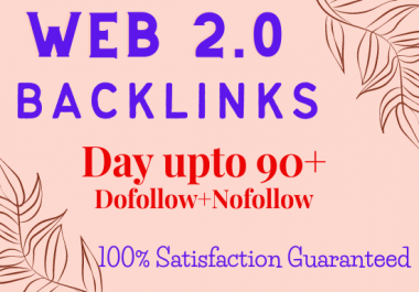 I will create web 2 0 backlinks manually