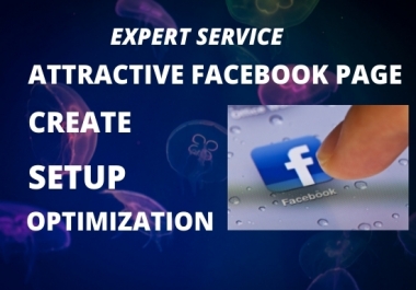I will create attractive facebook business page