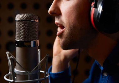 I will record a 100 word VOICEOVER for your project The best service ever