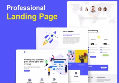Responsive Business or company Landing page