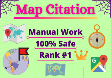 200 Maps Citation Manual high authority permanent backlink local seo citation
