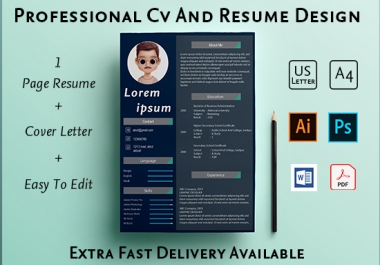 I will make a professional CV,  resume writing,  and portfolio design