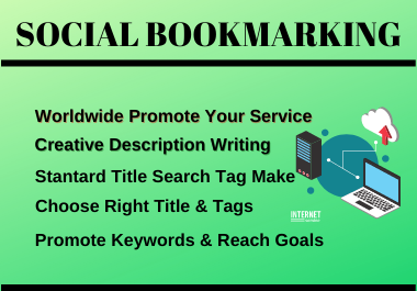 Social Bookmarking,  Manualy Social Bookmarking Submission with High-Quality Backlinks