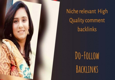 I will provide manual blog comment backlinks according to your niche