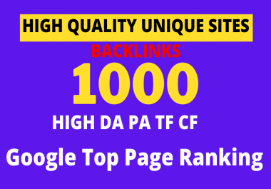 Unique Sites High Authority dofollow backlink all are unique websites with high DA PA