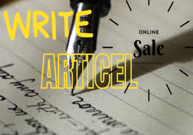 I can write you a high quality articel of over 500 words on any topic for a very low price