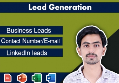 I will do provide you business2business lead generation