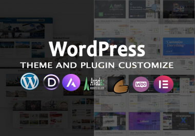 WordPress Premium and free theme customization or WordPress website customization