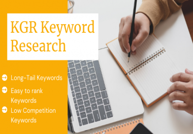 I will do kgr keyword research for niche site project
