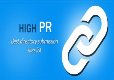 HIGH PR Best directory submission sites list