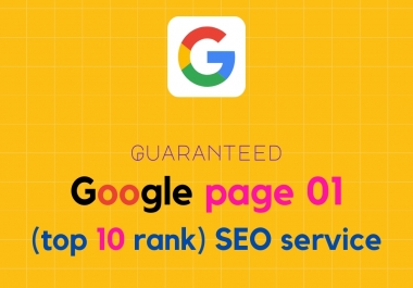 Guaranteed google 1st page SEO ranking service with 6 keywords