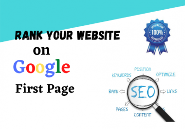 Backlinks package for rank on Google First Page with A complete monthly SEO service