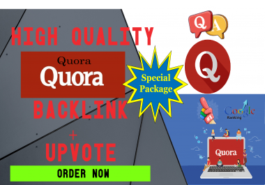 20 Quora Answers+convenient image+40 Backlinks+25 Upvote 