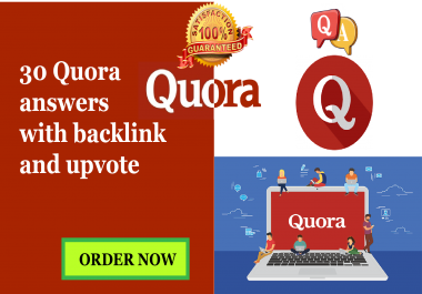 I will provide 30 Unique Quora answers and url
