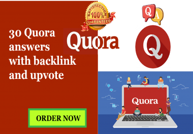 I will provide 30 Unique Quora answers and url 