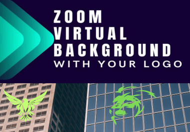 I Create your office company zoom virtual background
