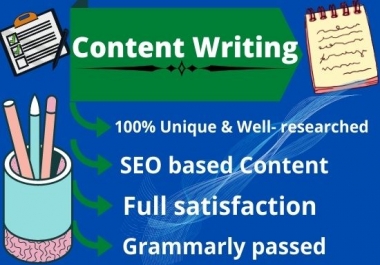 I'll write and rewrite SEO friendly Content and Articles.