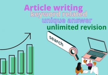 I will write 2000 words of genuine SEO article writing