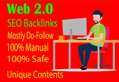 I will build 25 plus web 2.0 do-follow blogs backlinks