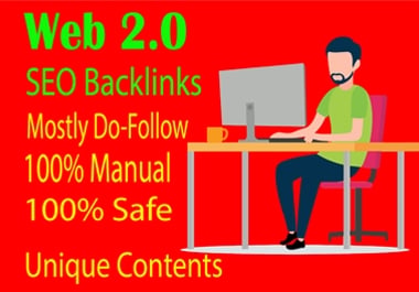 I will build 25 plus web 2.0 do-follow blogs backlinks