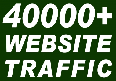 I will send 40000+ real active human visitors from google,  yahoo,  bing etc