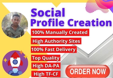 I can give You 30 High Quality Social Media Profile Creation or Profile Backlinks