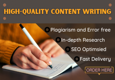 I will write 1500 words SEO optimized content for blog posts and articles