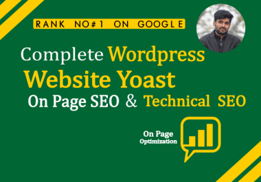 I will do Complete WordPress Website On Page SEO,  Technical SEO and Competitor Analysis