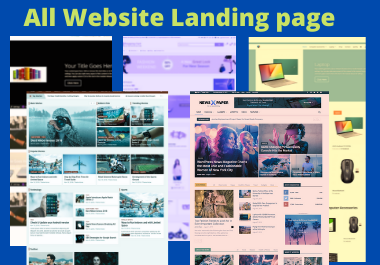 Landing page creation with responsive/Seo friendly on your website