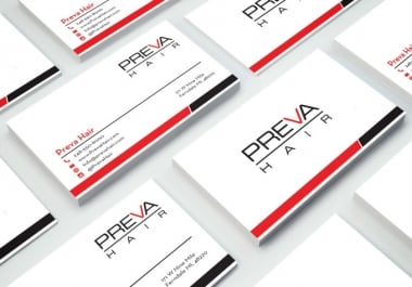 I will design a minimalistic business card for you