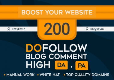 create 200 dofollow blog comment quality backlinks
