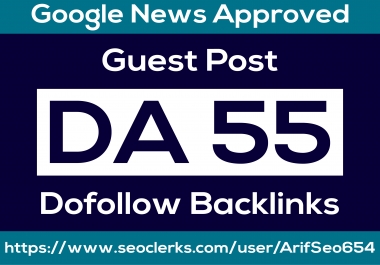 Publish Guest post on high DA site google news approved