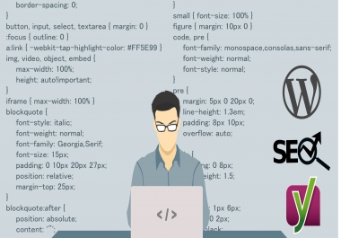 I will create complete responsive wordpress website with SEO